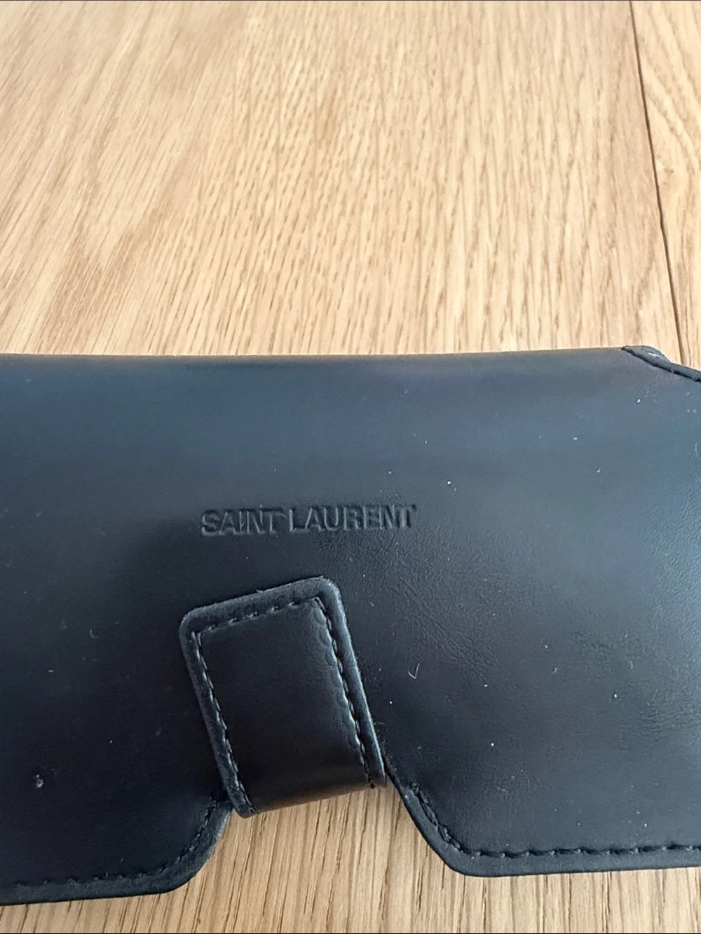 Authentic saint laurent aviator sunglasses with case